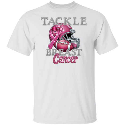 Tackle Breast Cancer Helmet T-Shirt