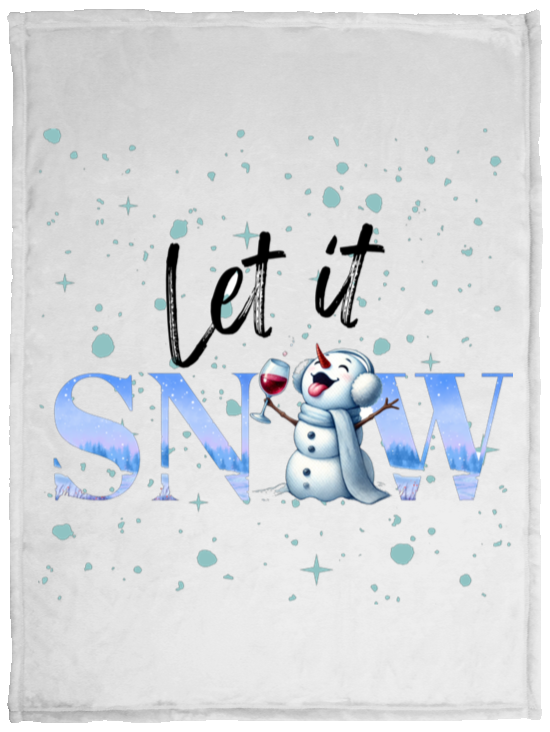 Let It Snow VPS Cozy Plush Fleece Blanket - 30x40