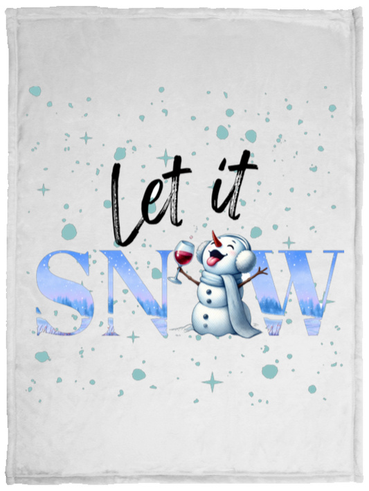 Let It Snow VPS Cozy Plush Fleece Blanket - 30x40