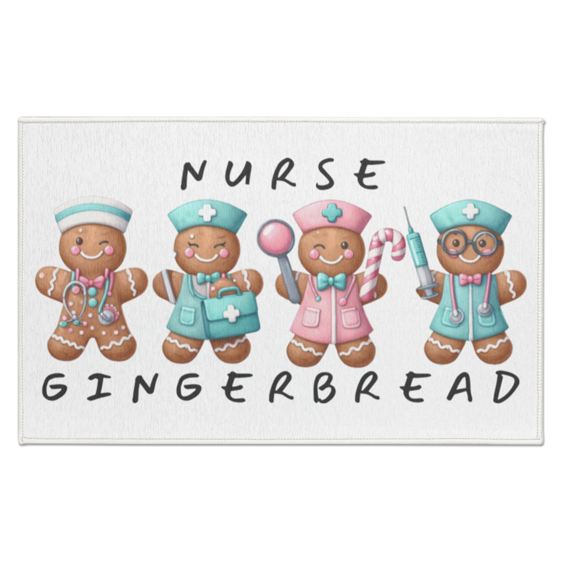 Nurse Gingerbread Indoor Doormat