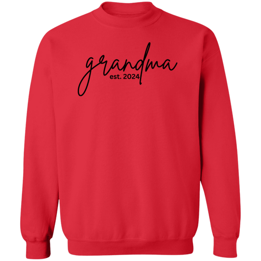 Grandma Est. Crewneck Pullover Sweatshirt