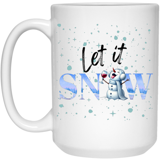 Let It Snow 21504 15oz White Mug